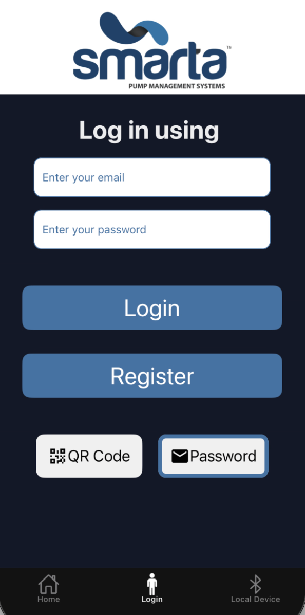 Login using password
